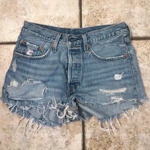Levi’s 501 cutoffs from Free People